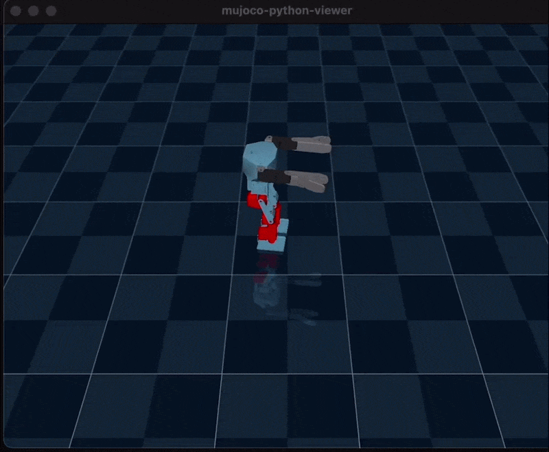 MuJoCo simulation of ZBot